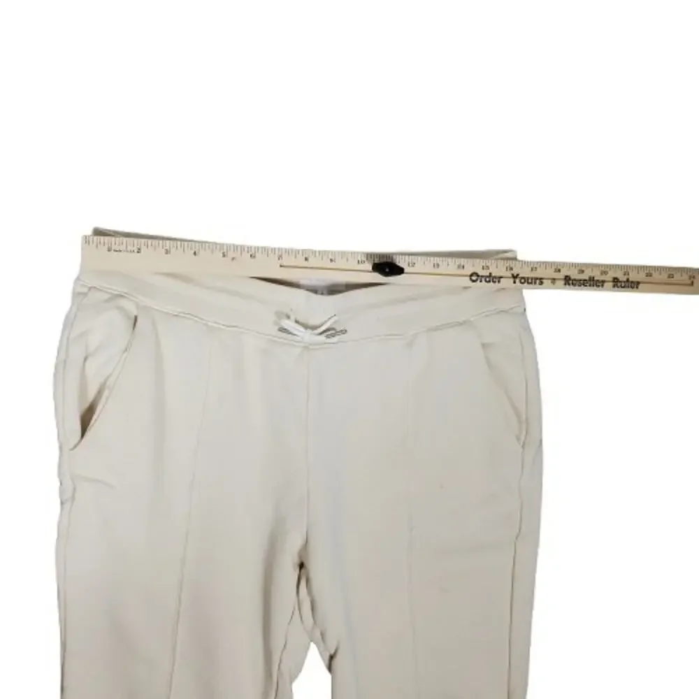 Mate the Label Fleece Front Seam Jogger Size L Bone Pull On Cotton 28